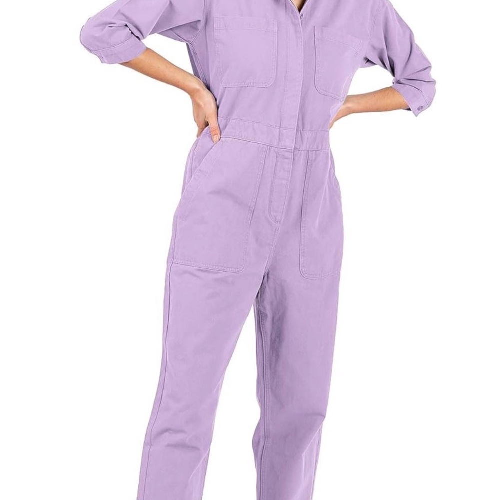 Utility Jumpsuit in Lavender